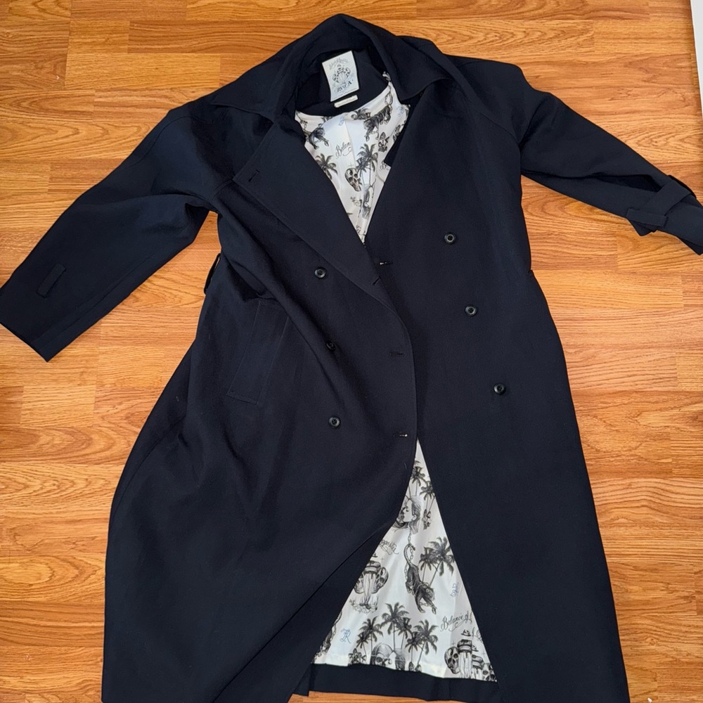 Elegant Black Women's Trench Coat